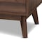 Baxton Studio Lena Mid-Century Walnut Brown Finished 5-Drawer Wood Chest 157-9535 - alternate 9